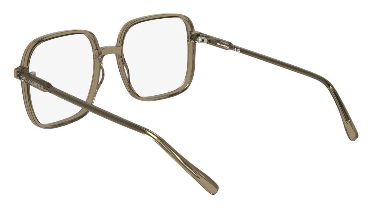 Occhiali da vista Karl Lagerfeld KL6192 (210) colore light brown forma quadrato lenti colore - 4