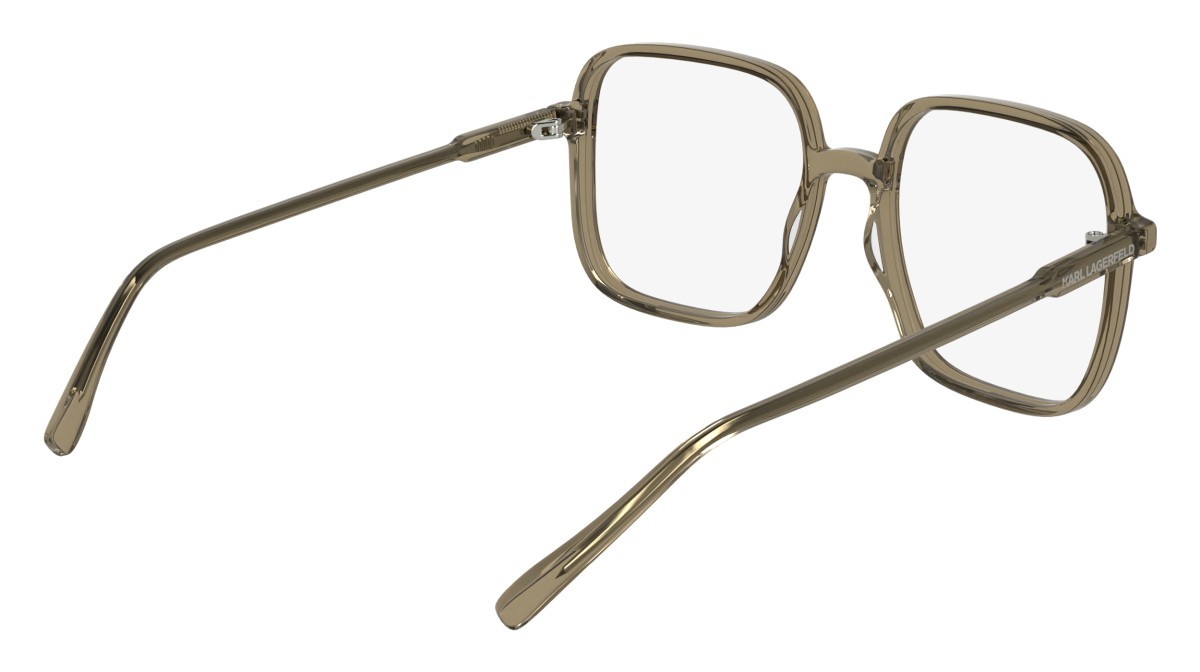Occhiali da vista Karl Lagerfeld KL6192 (210) colore light brown forma quadrato lenti colore - 4