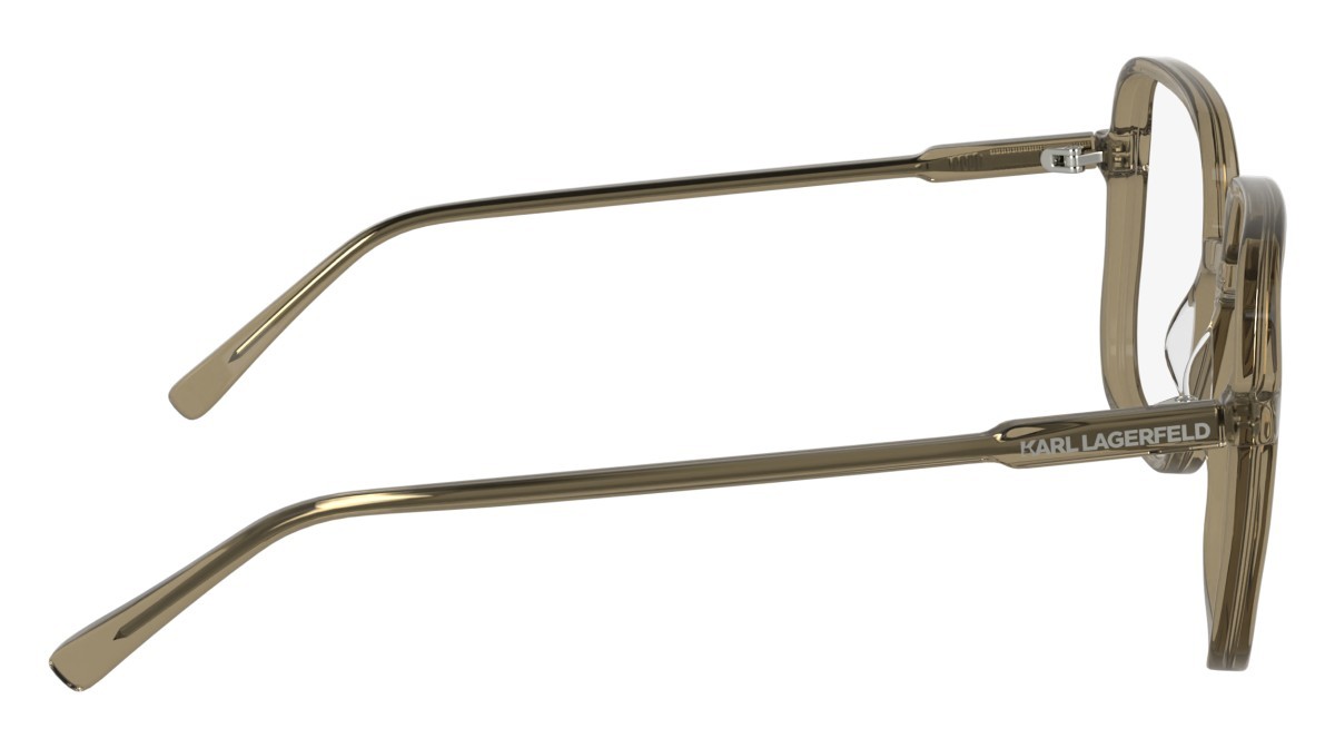 Occhiali da vista Karl Lagerfeld KL6192 (210) colore light brown forma quadrato lenti colore - 4
