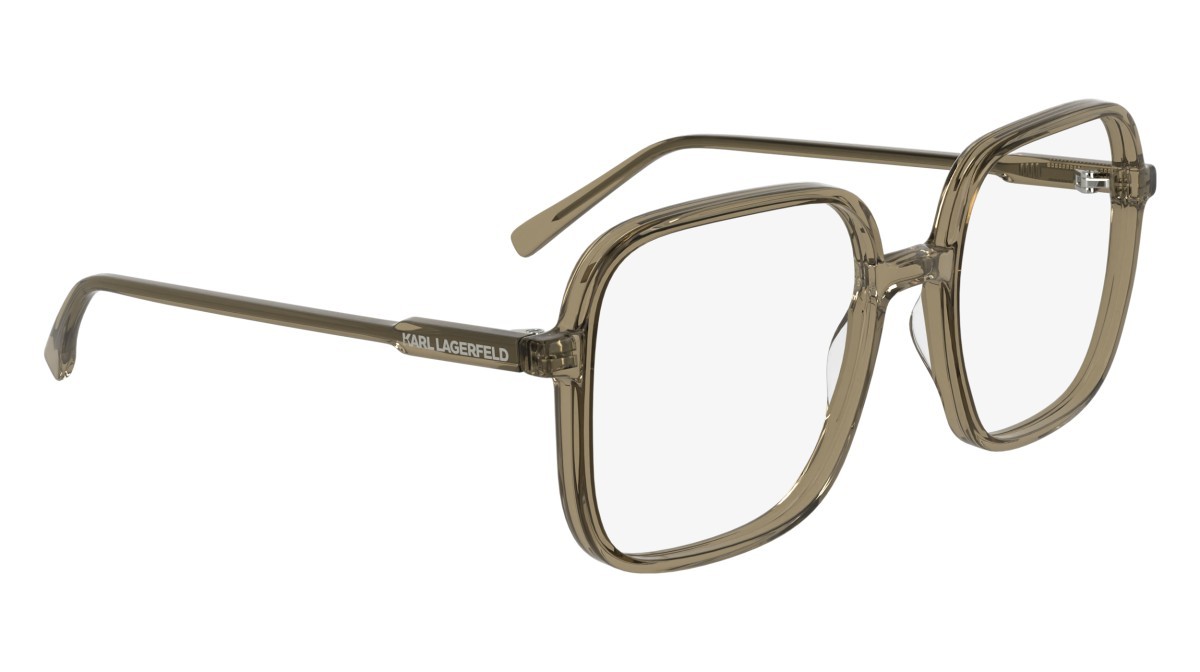Occhiali da vista Karl Lagerfeld KL6192 (210) colore light brown forma quadrato lenti colore - 4