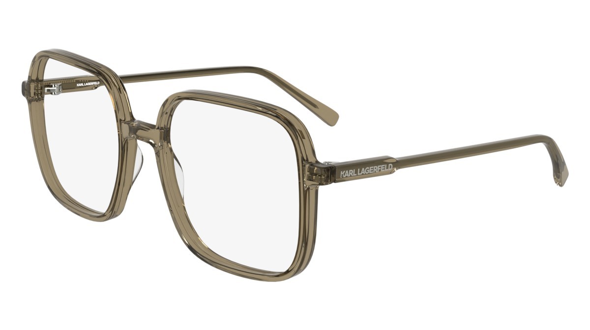 Occhiali da vista Karl Lagerfeld KL6192 (210) colore light brown forma quadrato lenti colore - 4