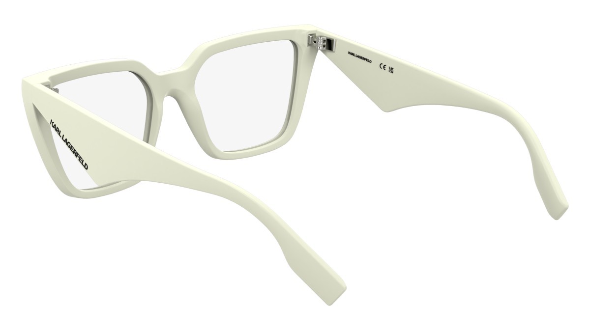 Occhiali da vista Karl Lagerfeld KL6194 (105) colore white forma rettangolare lenti colore - 3