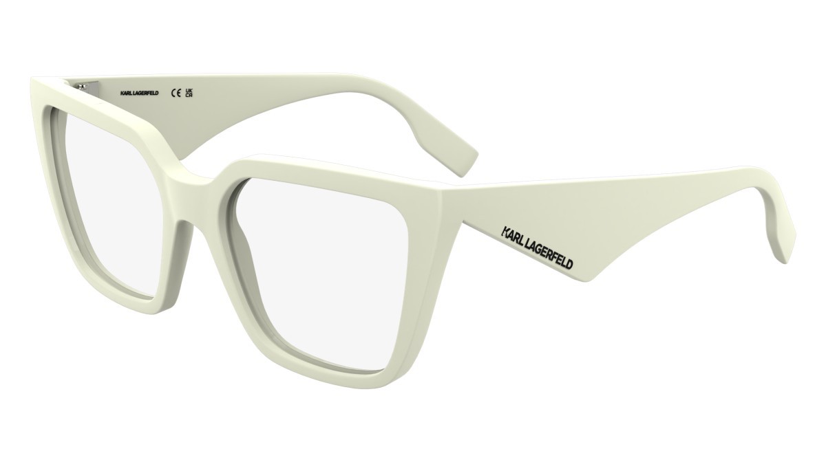 Occhiali da vista Karl Lagerfeld KL6194 (105) colore white forma rettangolare lenti colore - 3