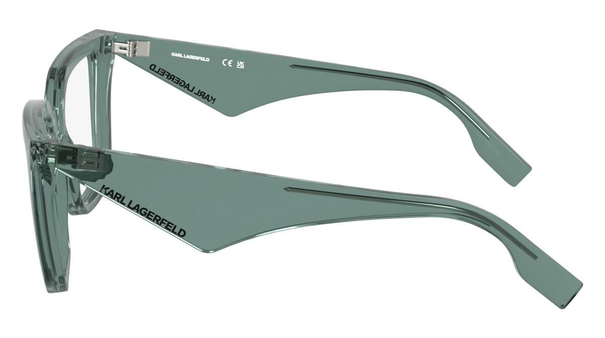 Occhiali da vista Karl Lagerfeld KL6194 (336) colore mint forma rettangolare lenti colore - 4