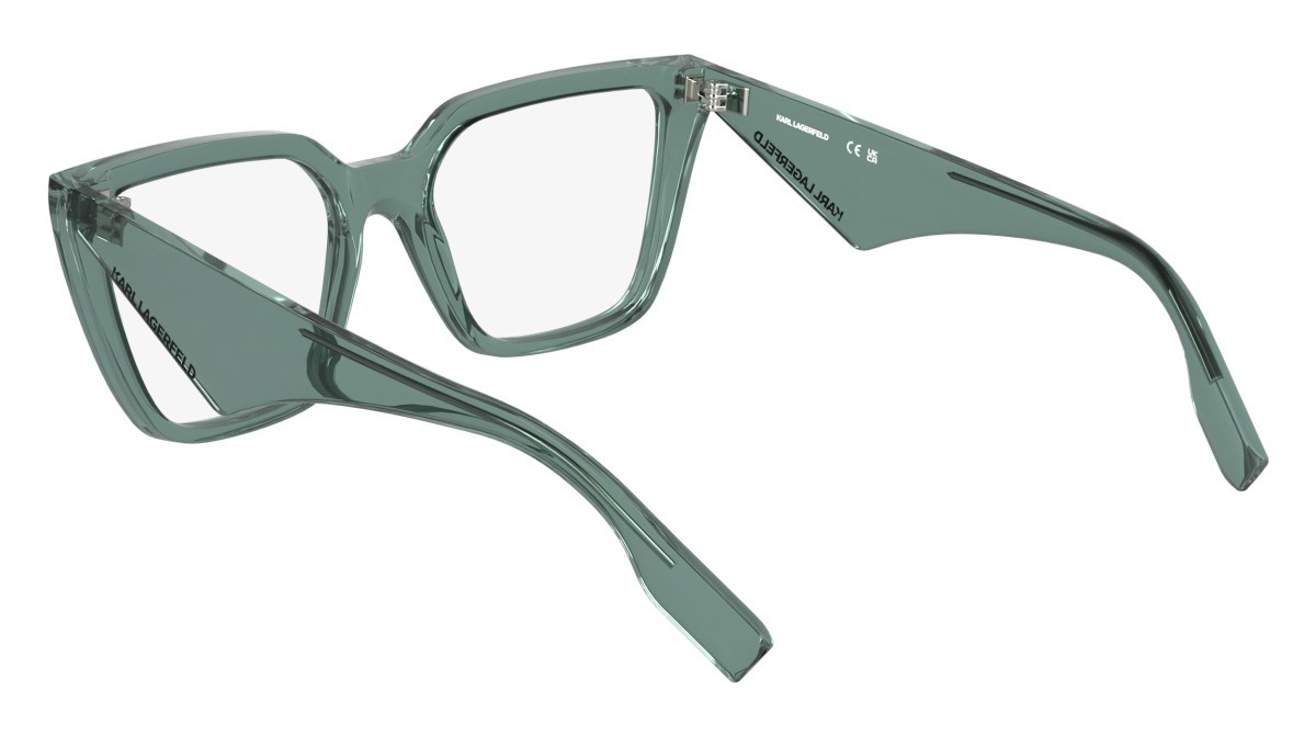 Occhiali da vista Karl Lagerfeld KL6194 (336) colore mint forma rettangolare lenti colore - 4