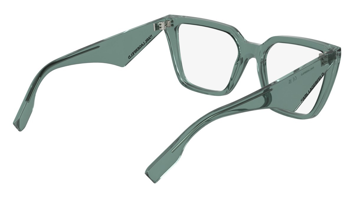 Occhiali da vista Karl Lagerfeld KL6194 (336) colore mint forma rettangolare lenti colore - 4