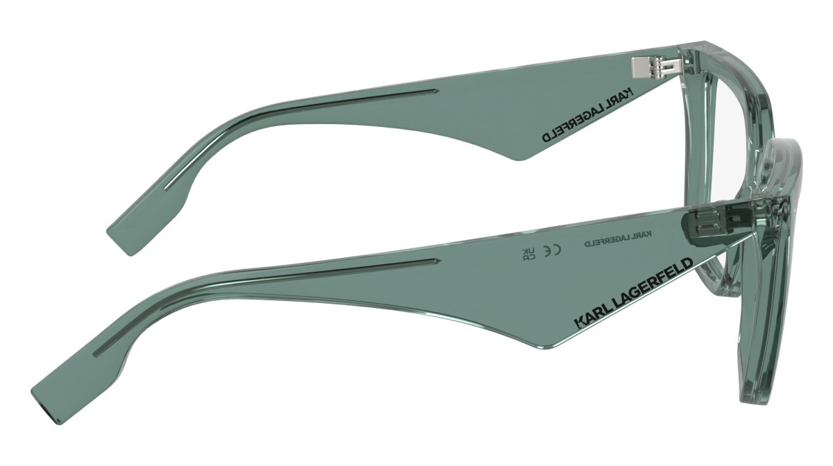Occhiali da vista Karl Lagerfeld KL6194 (336) colore mint forma rettangolare lenti colore - 4