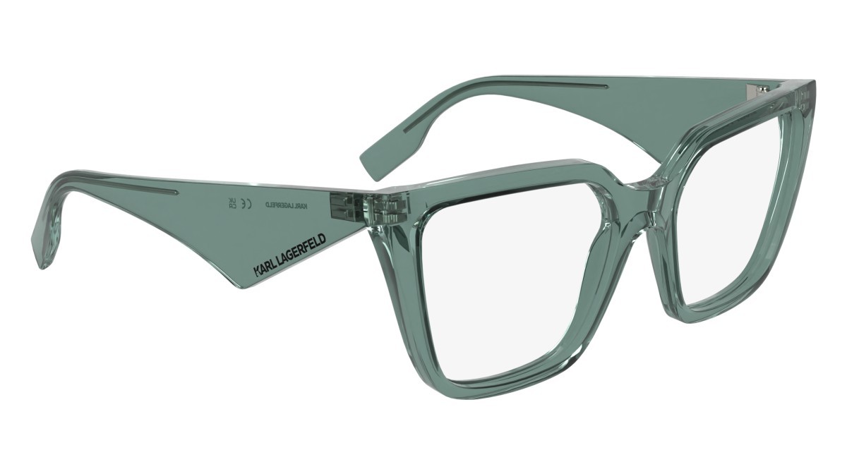 Occhiali da vista Karl Lagerfeld KL6194 (336) colore mint forma rettangolare lenti colore - 4