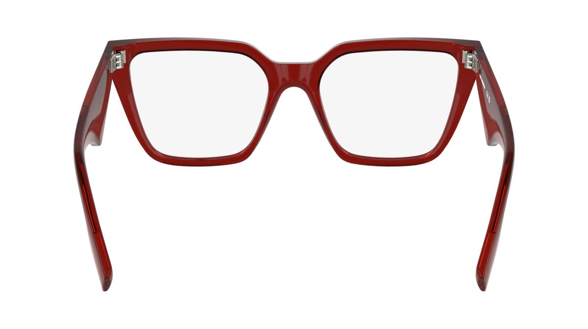 Occhiali da vista Karl Lagerfeld KL6194 (600) colore red forma rettangolare lenti colore - 5