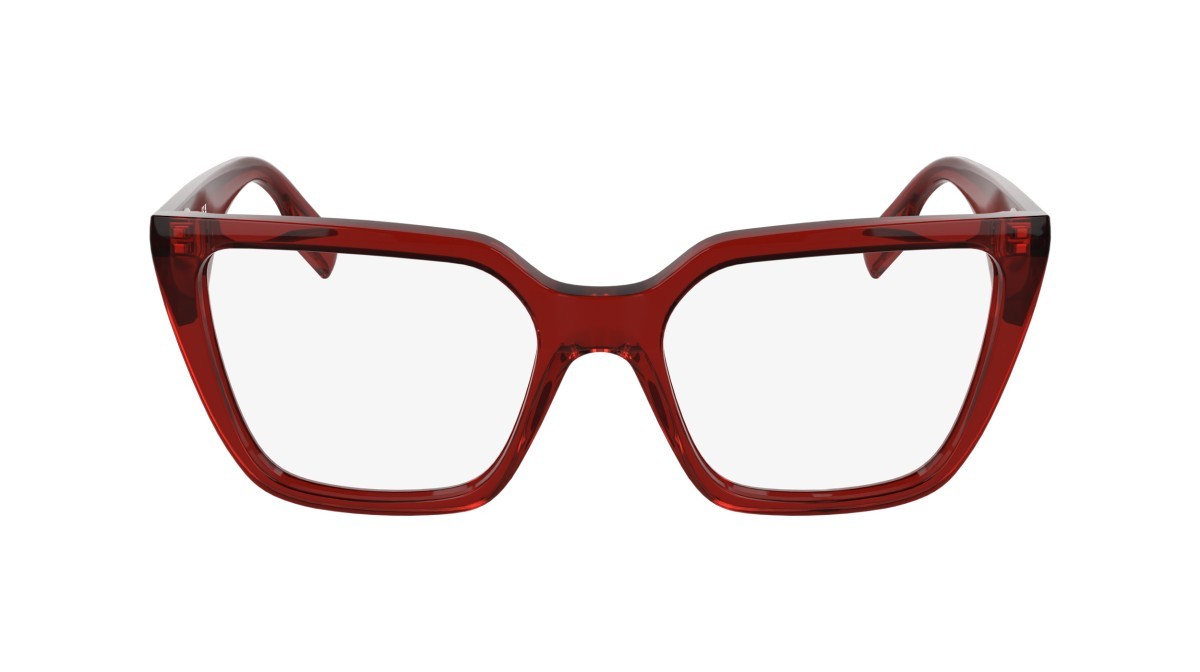 Occhiali da vista Karl Lagerfeld KL6194 (600) colore red forma rettangolare lenti colore - 5