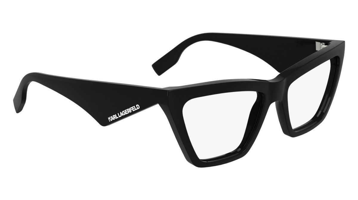 Occhiali da vista Karl Lagerfeld KL6195 (001) colore black forma cat eye lenti colore - 2