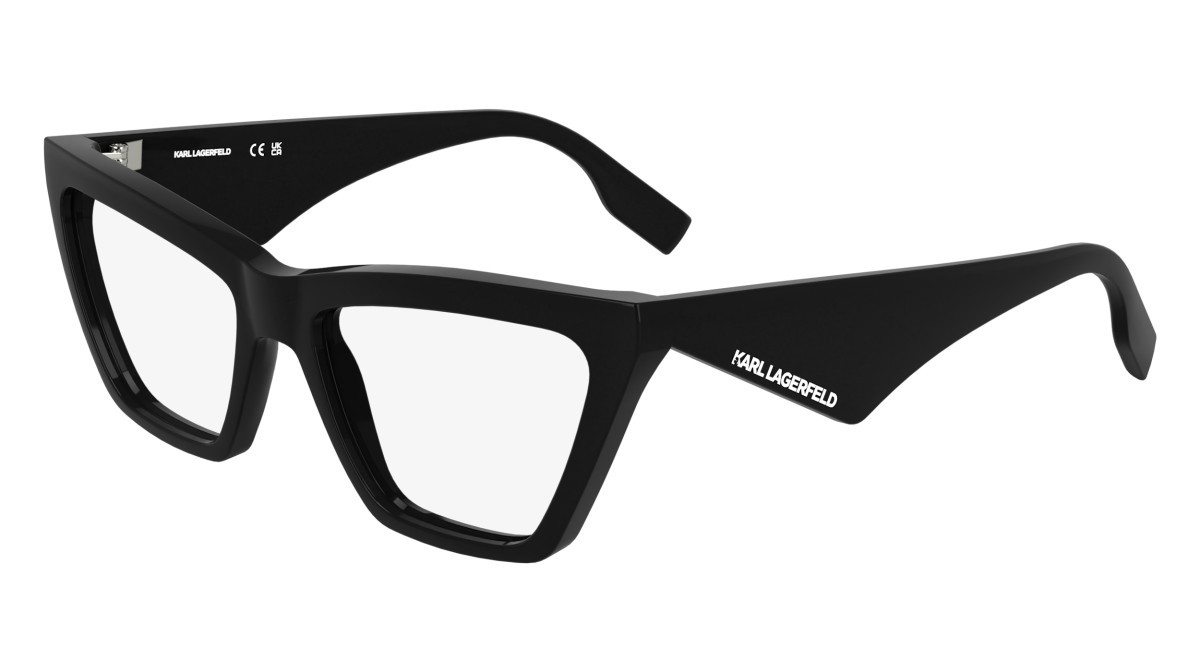 Occhiali da vista Karl Lagerfeld KL6195 (001) colore black forma cat eye lenti colore - 2