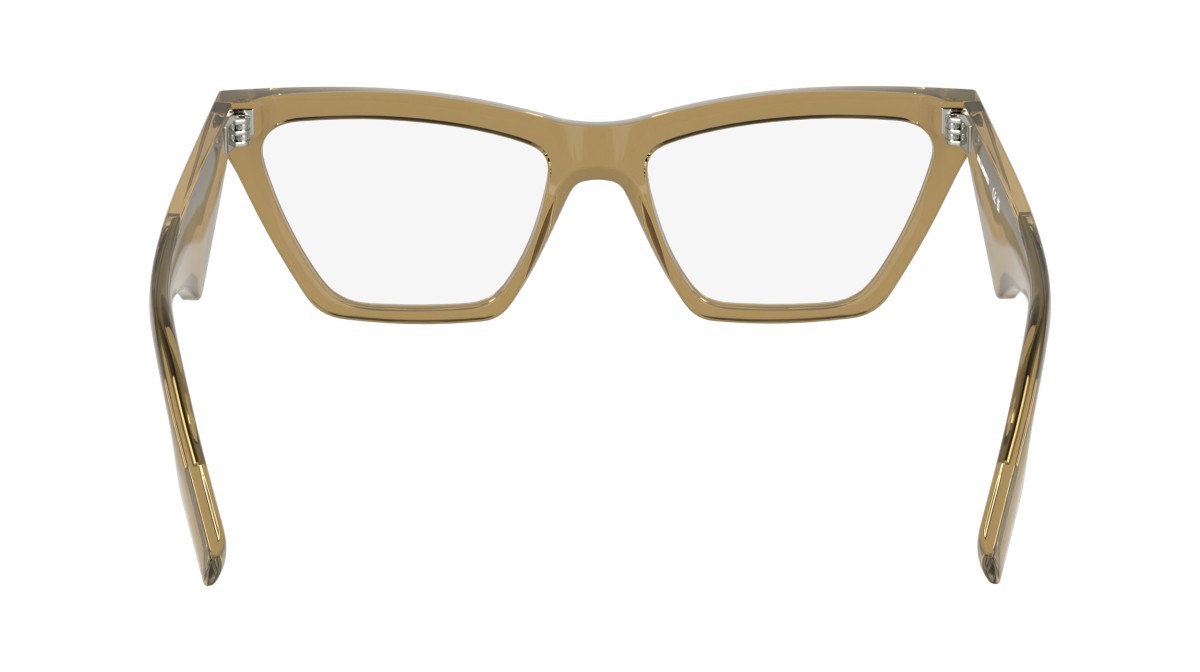Occhiali da vista Karl Lagerfeld KL6195 (210) colore light brown forma cat eye lenti colore - 4