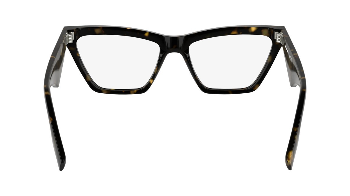 Eyeglasses Karl Lagerfeld KL6195 (242) color dark tortoise shape cat eye lenses colore - 3