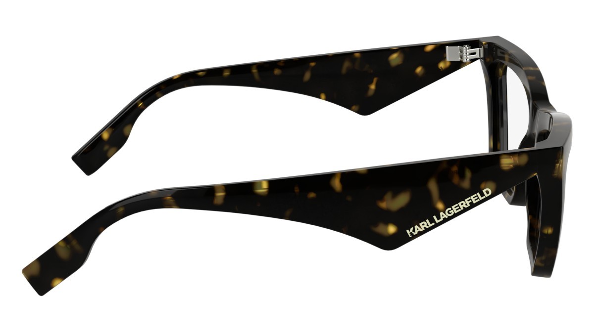 Eyeglasses Karl Lagerfeld KL6195 (242) color dark tortoise shape cat eye lenses colore - 3