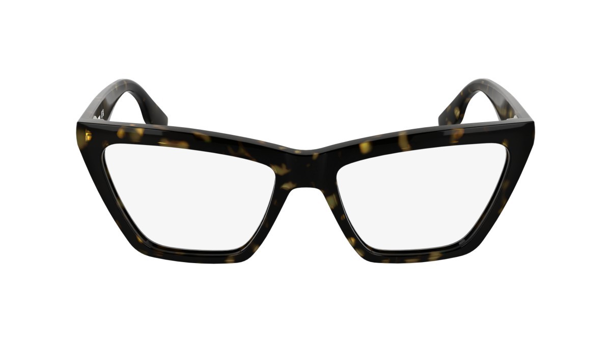 Eyeglasses Karl Lagerfeld KL6195 (242) color dark tortoise shape cat eye lenses colore - 3