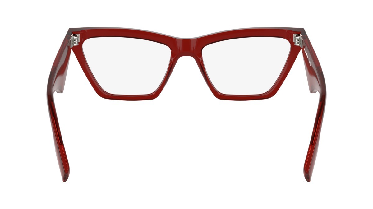 Occhiali da vista Karl Lagerfeld KL6195 (600) colore red forma cat eye lenti colore - 1