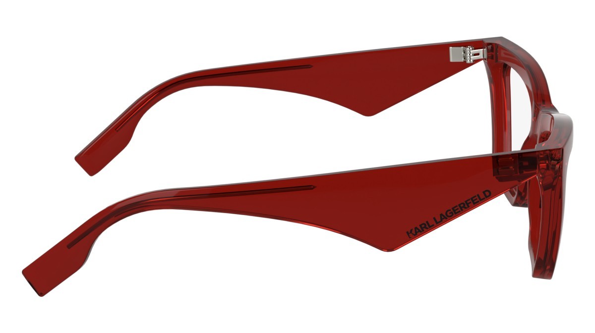 Occhiali da vista Karl Lagerfeld KL6195 (600) colore red forma cat eye lenti colore - 1
