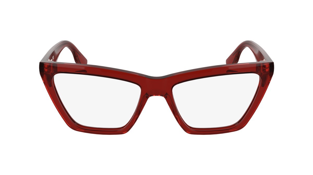 Occhiali da vista Karl Lagerfeld KL6195 (600) colore red forma cat eye lenti colore - 1