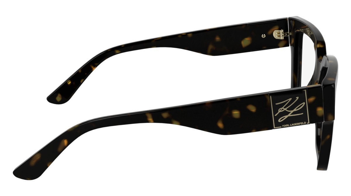 Occhiali da vista Karl Lagerfeld KL6196 (242) colore dark tortoise forma rettangolare lenti colore - 2