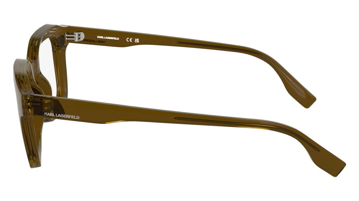 Eyeglasses Karl Lagerfeld KL6197 (200) color brown shape rectangle lenses color 1