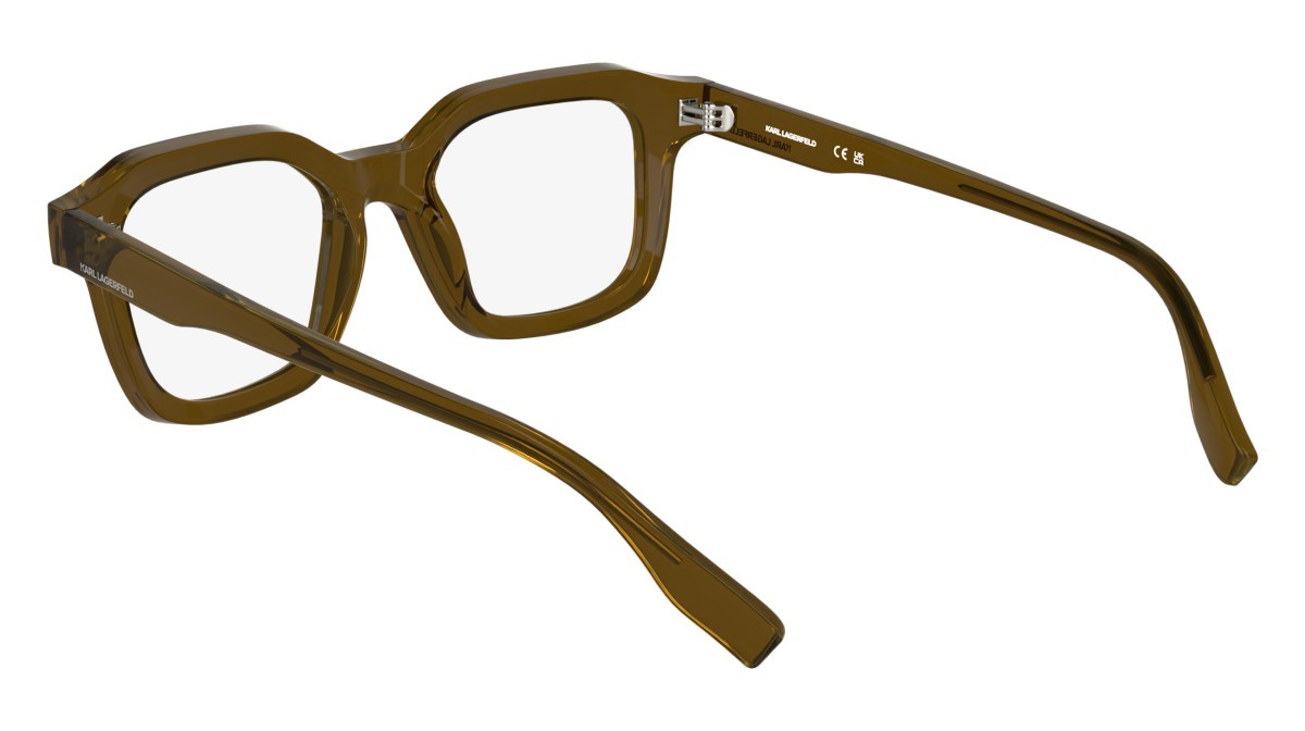 Eyeglasses Karl Lagerfeld KL6197 (200) color brown shape rectangle lenses color 1