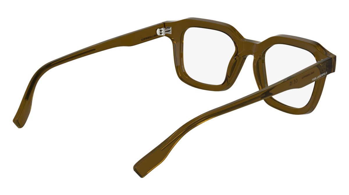 Eyeglasses Karl Lagerfeld KL6197 (200) color brown shape rectangle lenses color 1