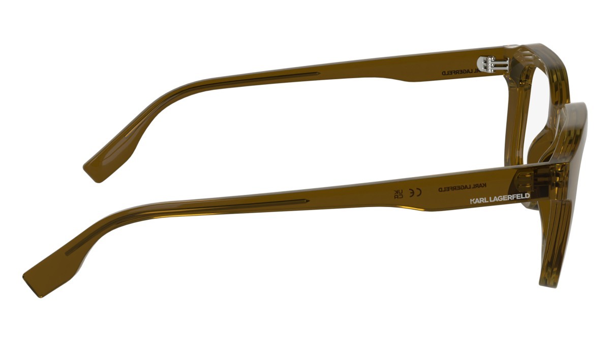 Eyeglasses Karl Lagerfeld KL6197 (200) color brown shape rectangle lenses color 1
