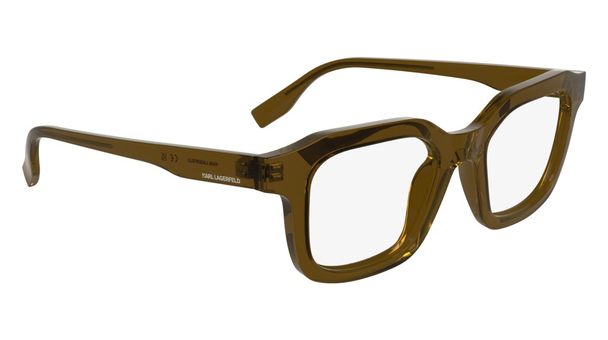 Eyeglasses Karl Lagerfeld KL6197 (200) color brown shape rectangle lenses color 1