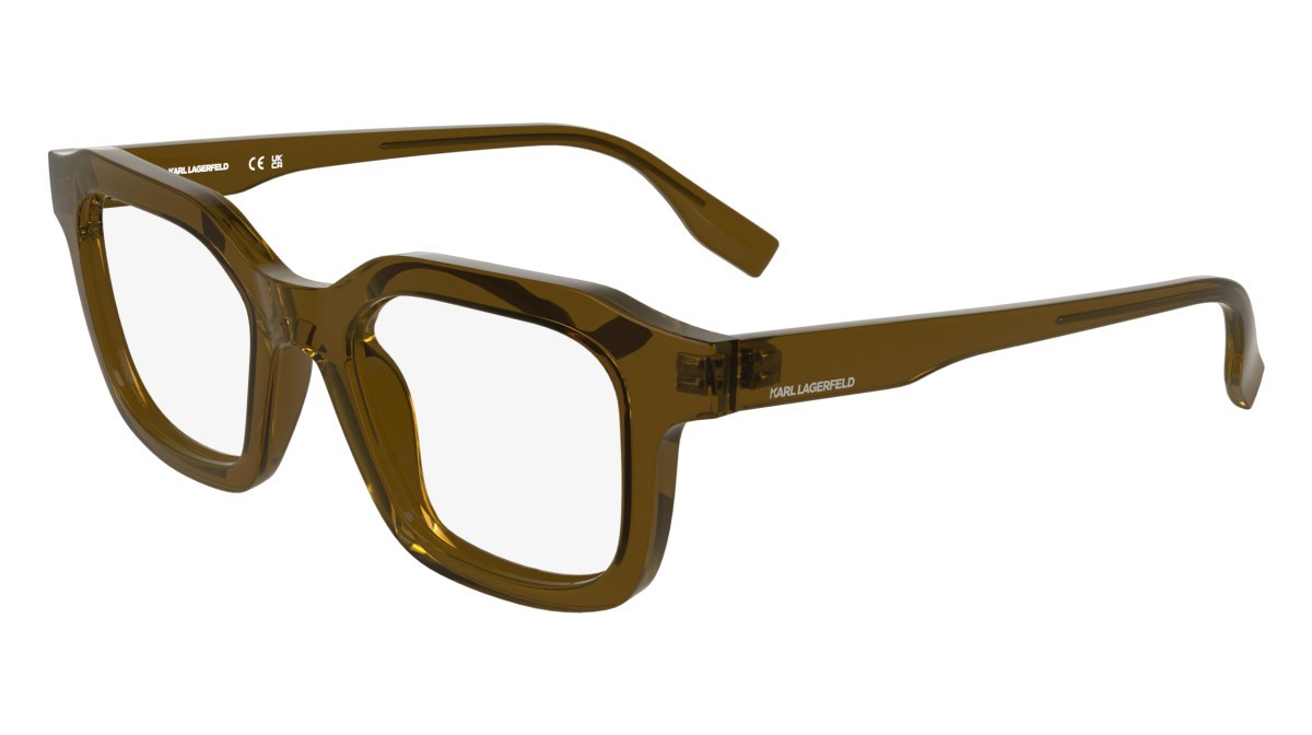 Eyeglasses Karl Lagerfeld KL6197 (200) color brown shape rectangle lenses color 1