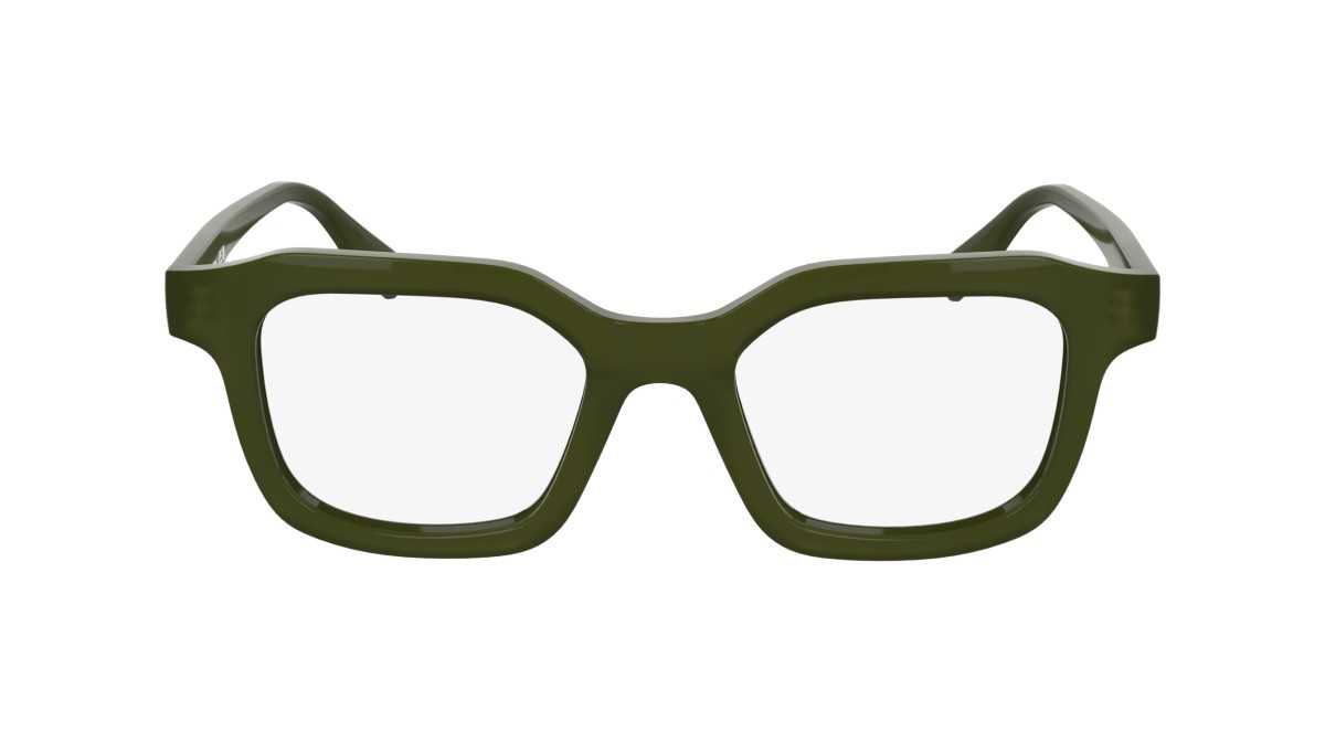 Occhiali da vista Karl Lagerfeld KL6197 (275) colore khaki forma rettangolare lenti colore - 3