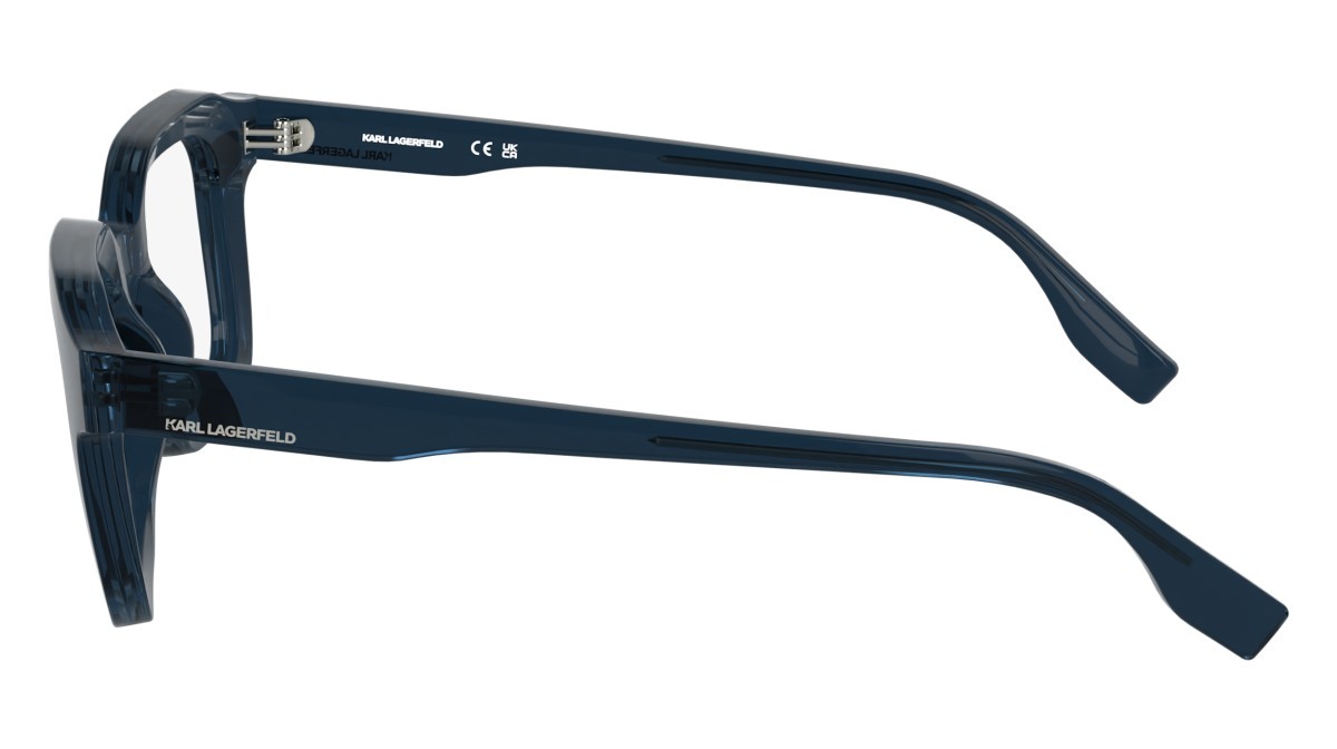 Occhiali da vista Karl Lagerfeld KL6197 (400) colore blue forma rettangolare lenti colore - 4