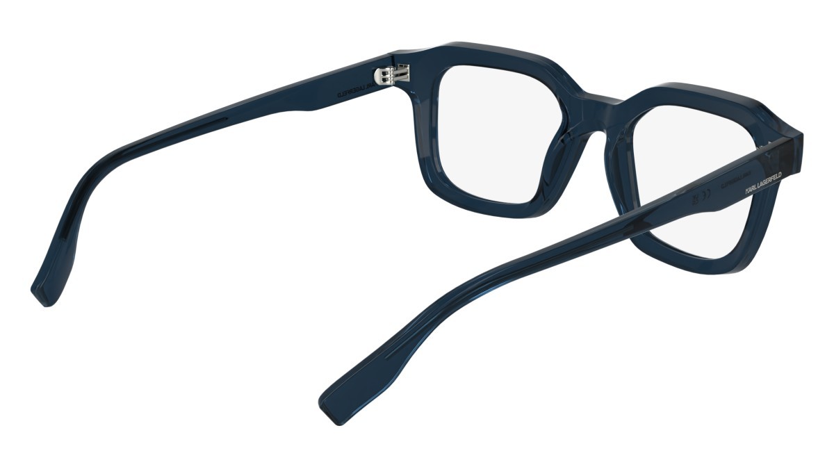Occhiali da vista Karl Lagerfeld KL6197 (400) colore blue forma rettangolare lenti colore - 4