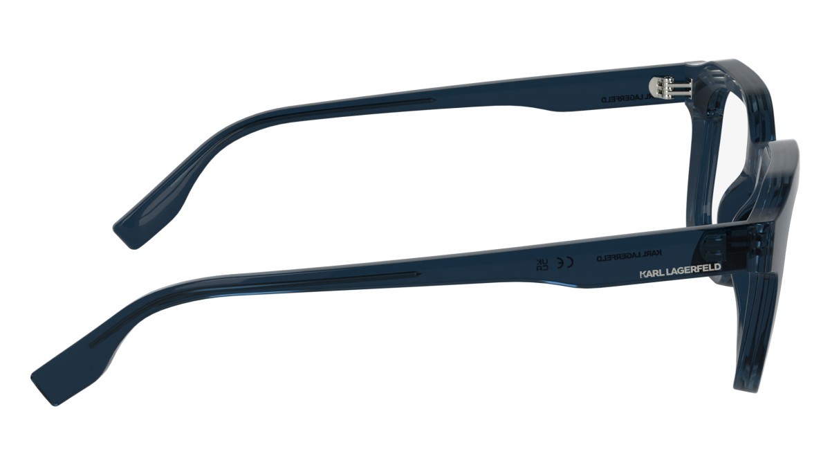 Occhiali da vista Karl Lagerfeld KL6197 (400) colore blue forma rettangolare lenti colore - 4