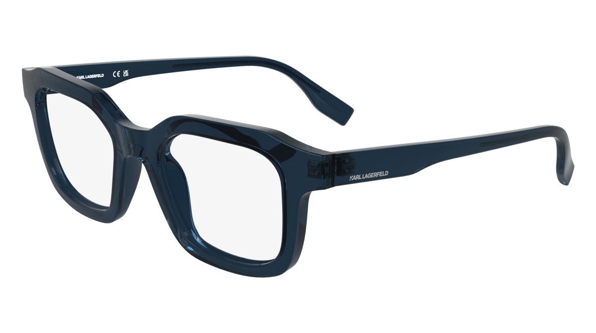 Occhiali da vista Karl Lagerfeld KL6197 (400) colore blue forma rettangolare lenti colore - 4