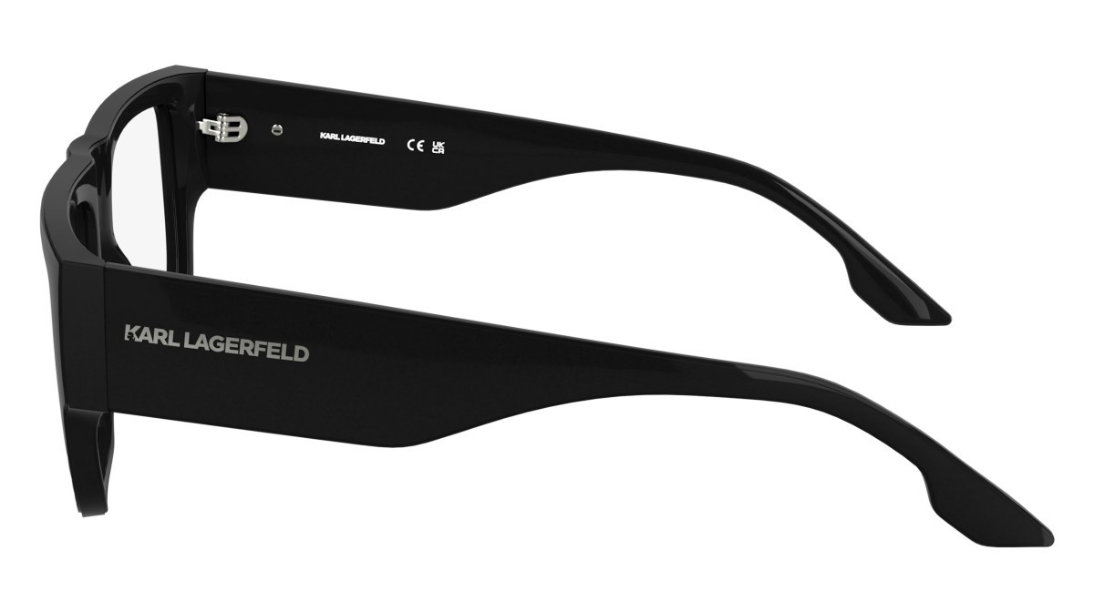 Brillen Karl Lagerfeld KL6198 (001) farbe black form aviator gläser colore - 1