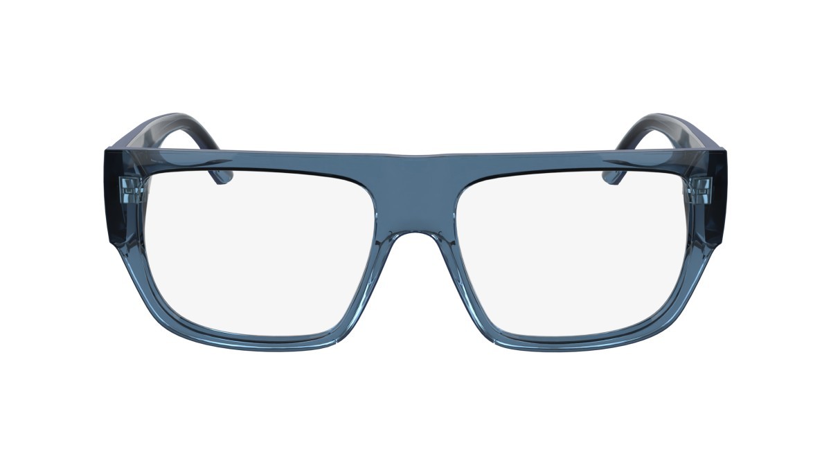 Eyeglasses Karl Lagerfeld KL6198 (400) color blue shape aviator lenses colore - 2
