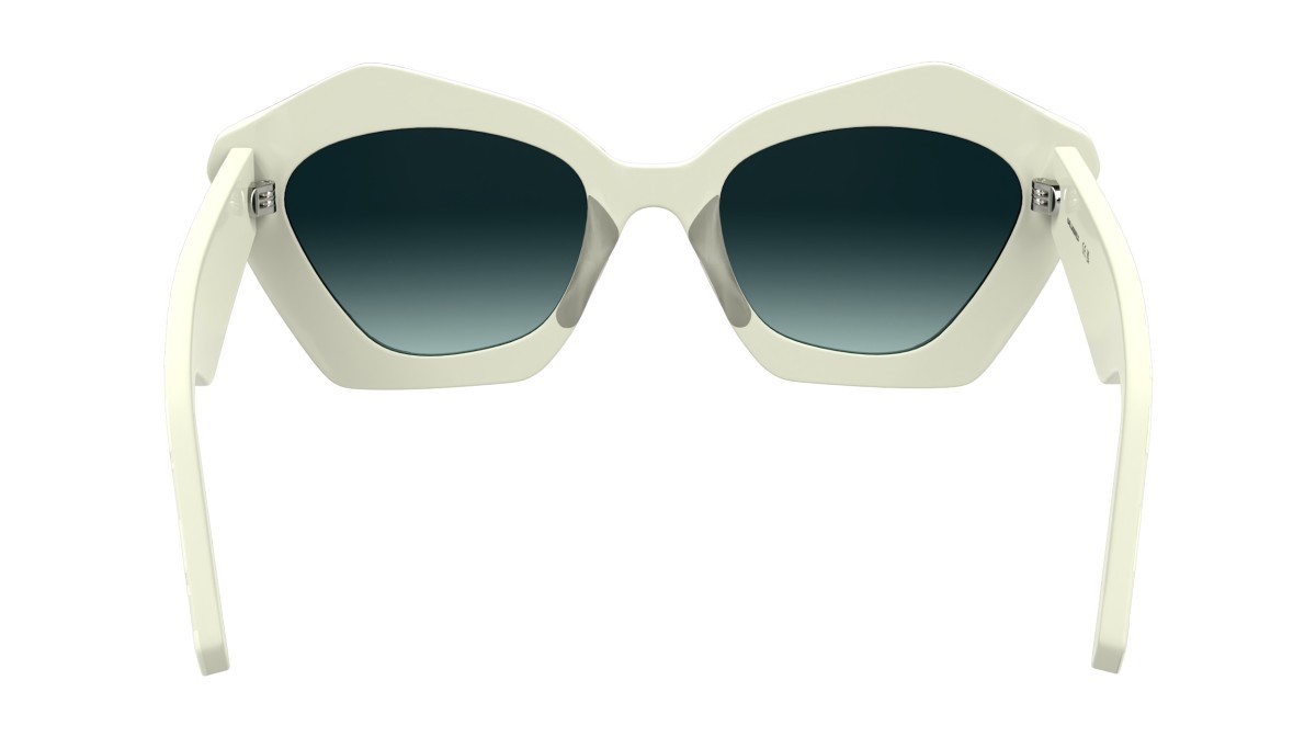 Occhiali da sole Karl Lagerfeld KL6199S (105) colore white forma rettangolare lenti gradient blue