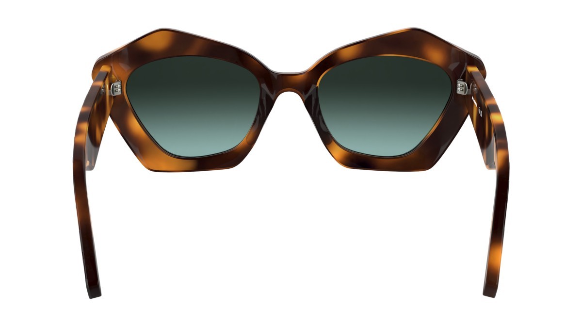 Occhiali da sole Karl Lagerfeld KL6199S (242) colore dark tortoise forma rettangolare lenti gradient green