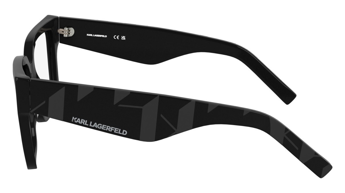 Occhiali da vista Karl Lagerfeld KL6201 (001) colore black forma rettangolare lenti color 1