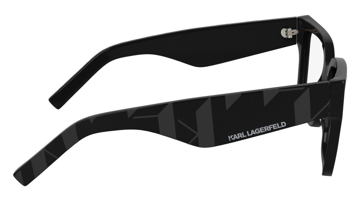 Occhiali da vista Karl Lagerfeld KL6201 (001) colore black forma rettangolare lenti color 1
