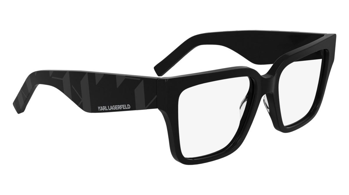 Occhiali da vista Karl Lagerfeld KL6201 (001) colore black forma rettangolare lenti color 1