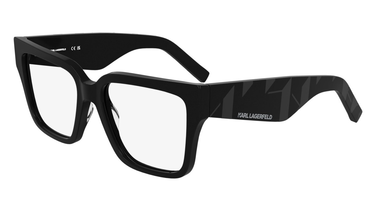 Occhiali da vista Karl Lagerfeld KL6201 (001) colore black forma rettangolare lenti color 1