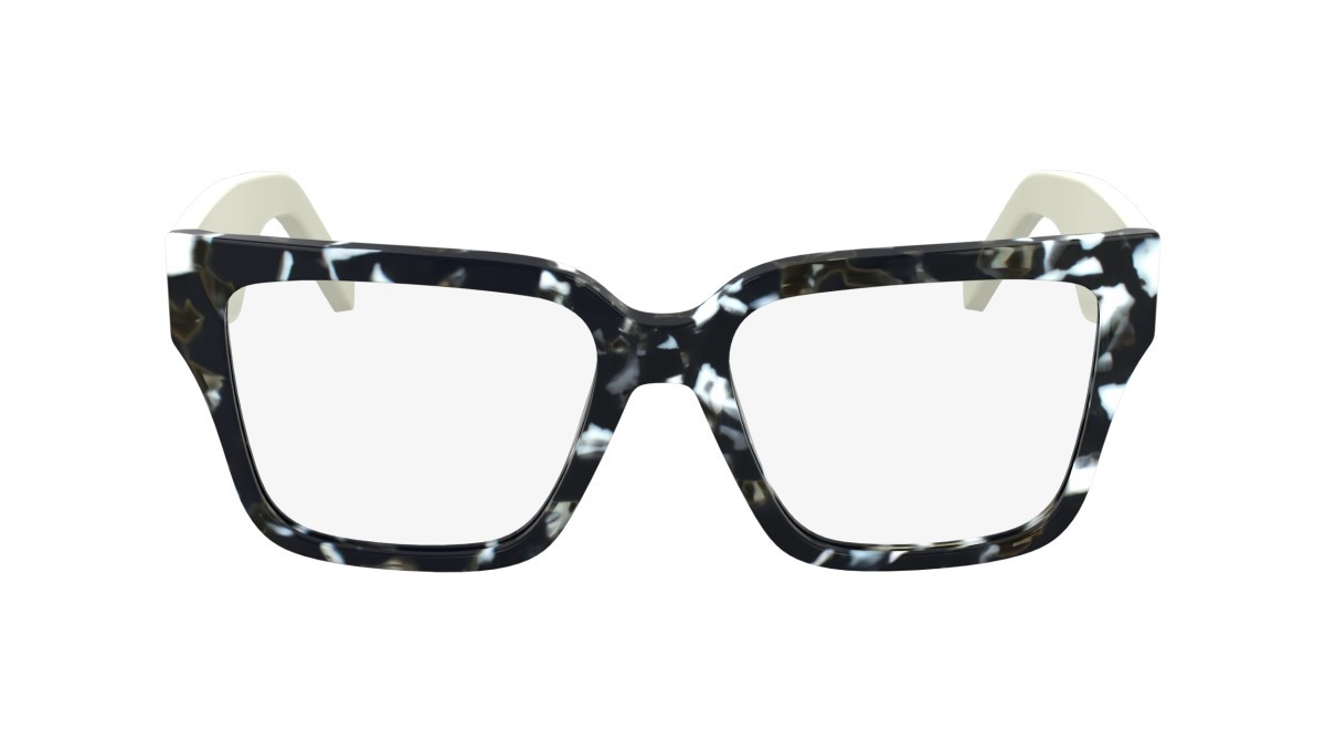 Occhiali da vista Karl Lagerfeld KL6201 (016) colore marble black forma rettangolare lenti colore - 3