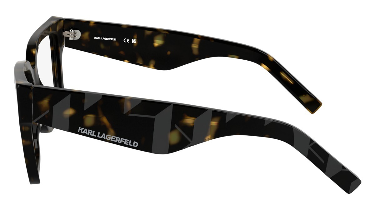 Occhiali da vista Karl Lagerfeld KL6201 (242) colore dark tortoise forma rettangolare lenti colore - 2