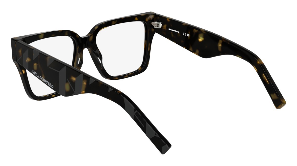 Occhiali da vista Karl Lagerfeld KL6201 (242) colore dark tortoise forma rettangolare lenti colore - 2