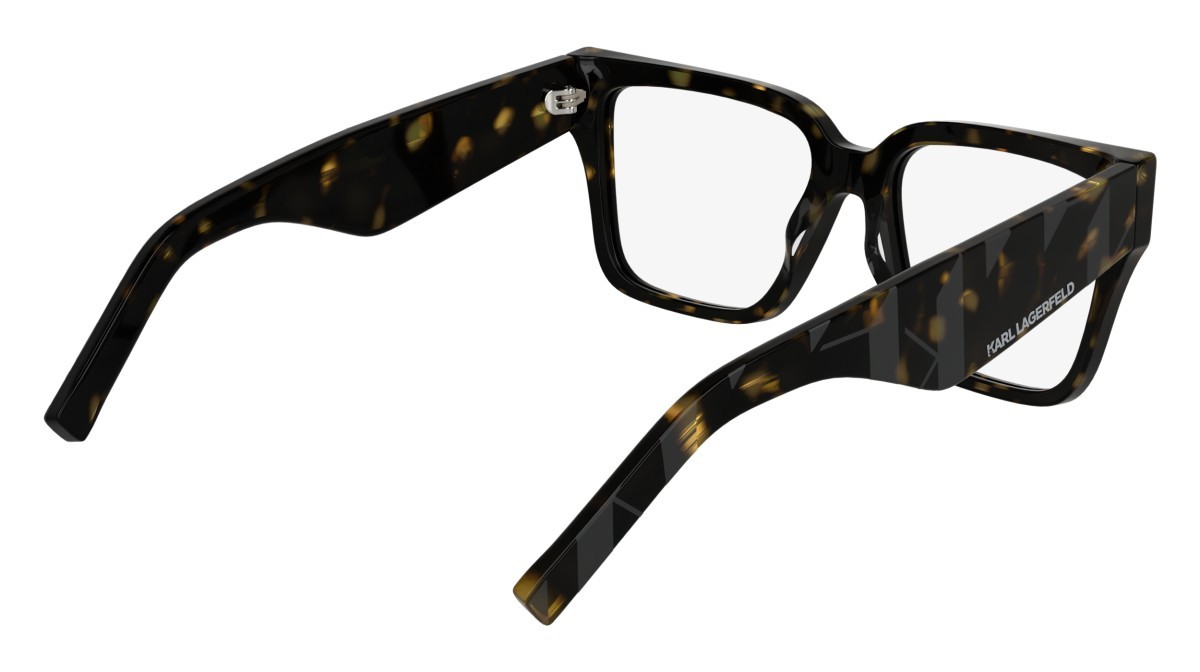 Occhiali da vista Karl Lagerfeld KL6201 (242) colore dark tortoise forma rettangolare lenti colore - 2