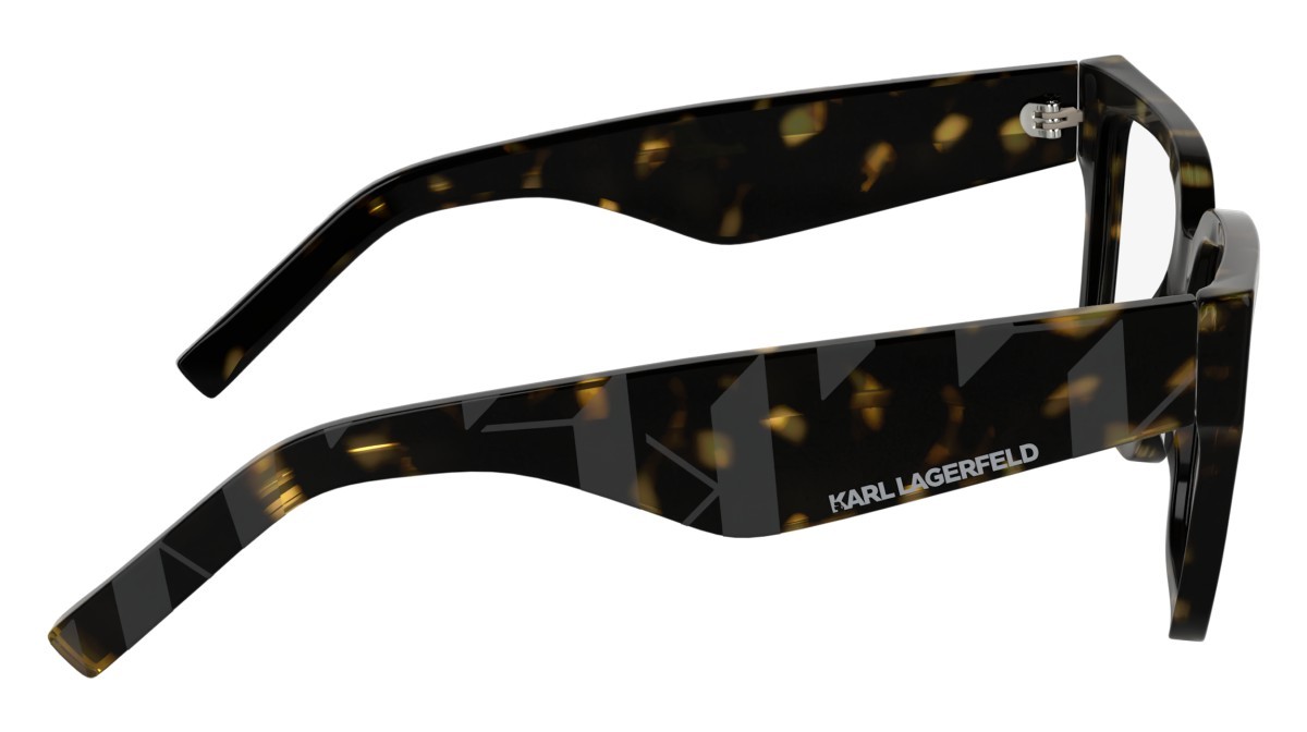 Occhiali da vista Karl Lagerfeld KL6201 (242) colore dark tortoise forma rettangolare lenti colore - 2