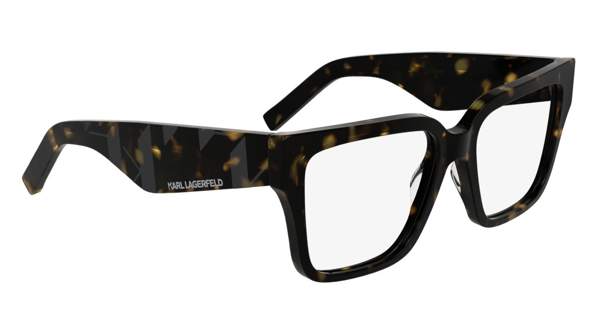 Occhiali da vista Karl Lagerfeld KL6201 (242) colore dark tortoise forma rettangolare lenti colore - 2