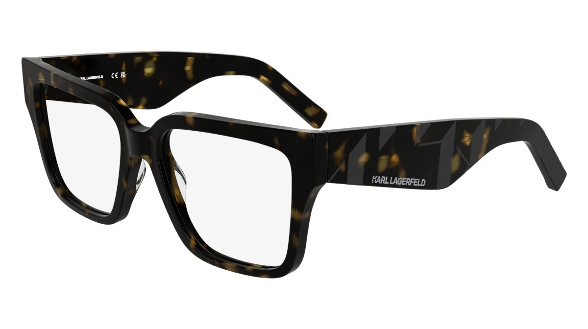 Occhiali da vista Karl Lagerfeld KL6201 (242) colore dark tortoise forma rettangolare lenti colore - 2